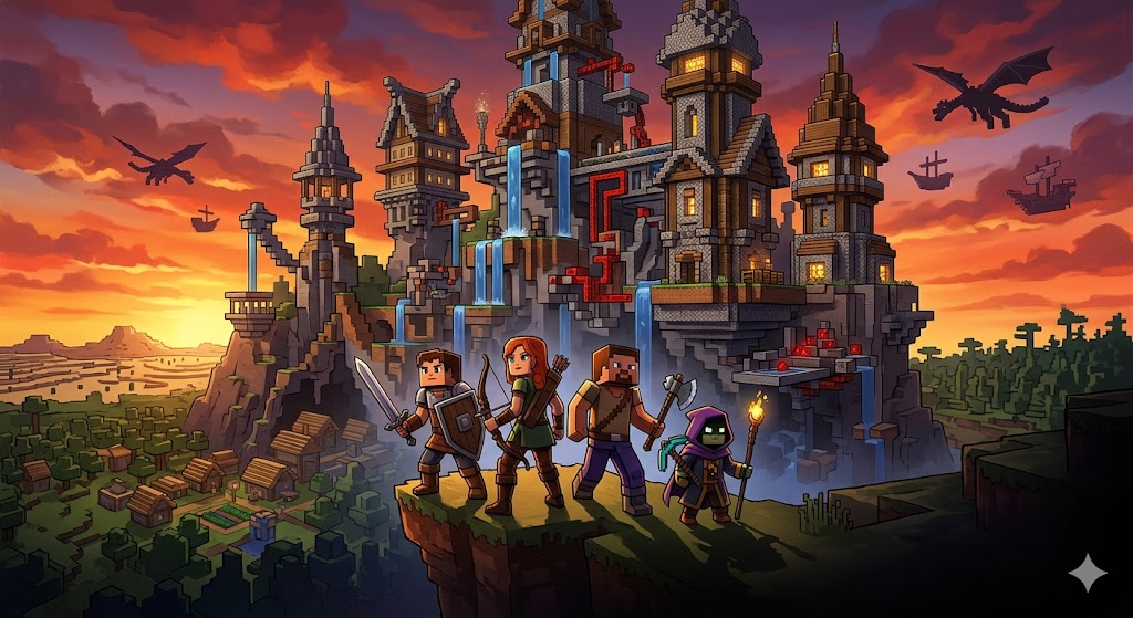 minecraft film poster