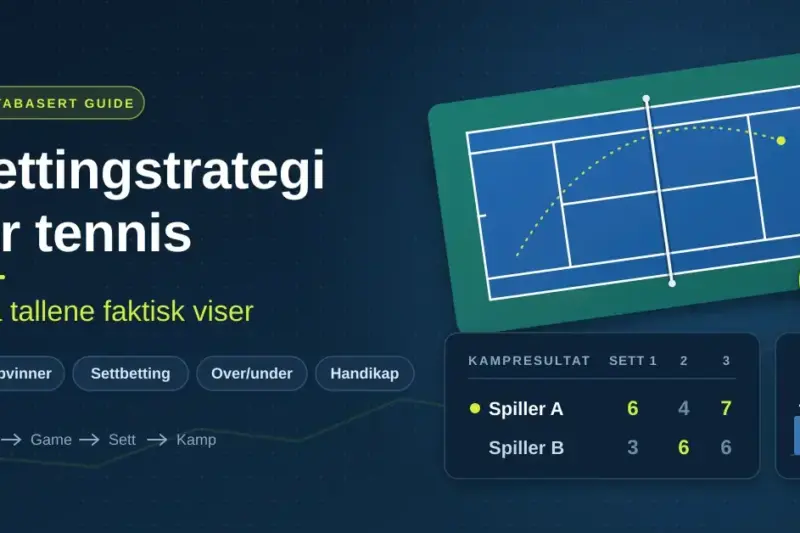 Bettingstrategi for tennis – hva tallene faktisk viser